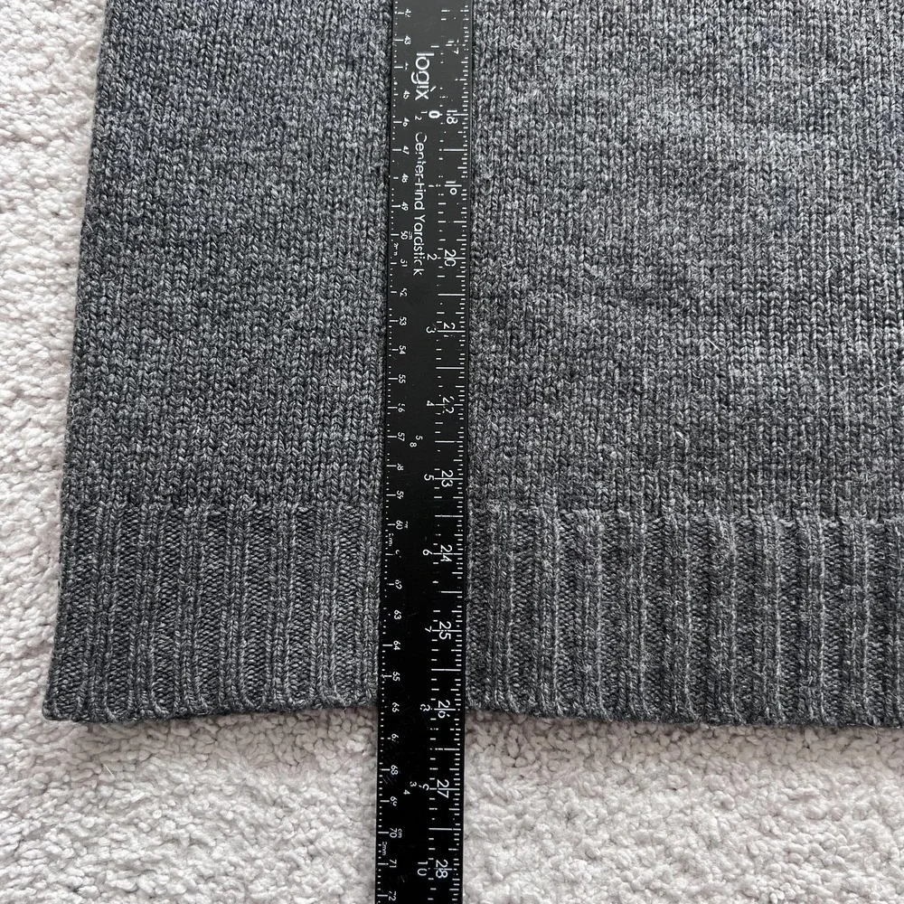 Vintage Polo Ralph Lauren Sweater Mens M Gray Merino Angora Rabbit Hair Crewneck